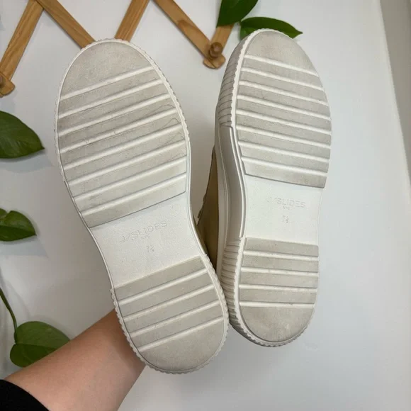 J/SLIDES West Nude Leather Platform Shoes - Picture 4 of 13